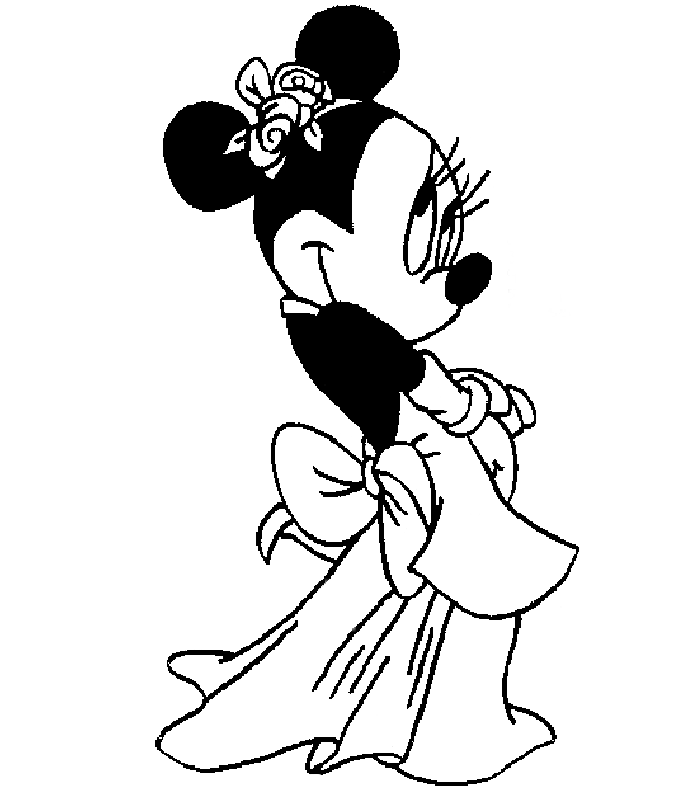 desenhos da minnie para pintar e imprimir