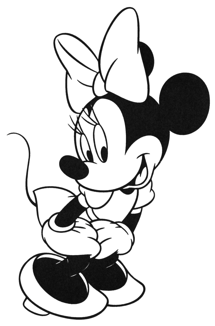 desenhos da minnie para pintar e imprimir