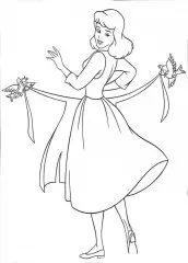 desenhos da princesa cinderela para colorir