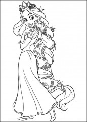 desenhos da rapunzel para colorir