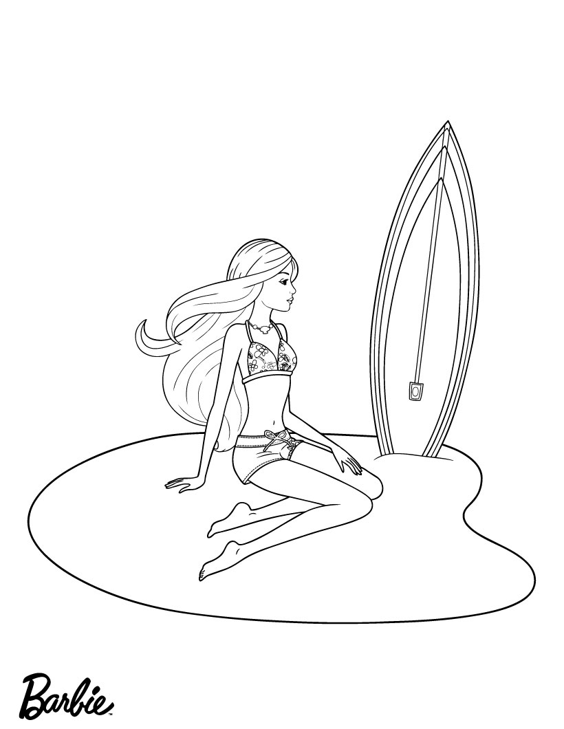 desenhos para colorir barbie sereia