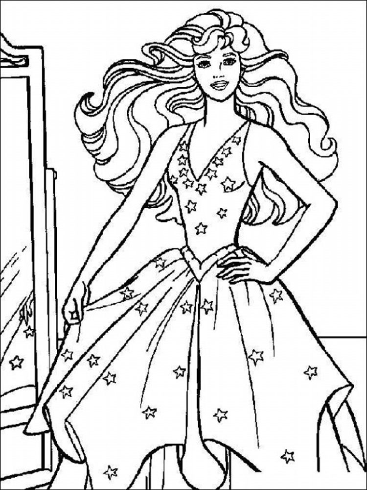 desenhos para colorir barbie