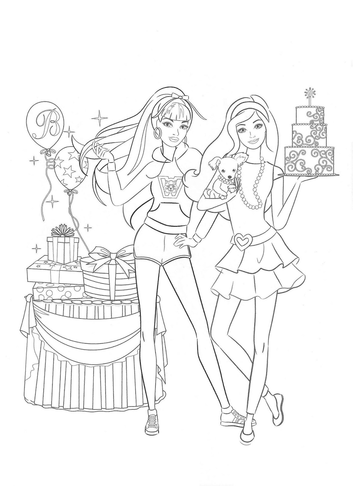 desenhos para colorir da barbie