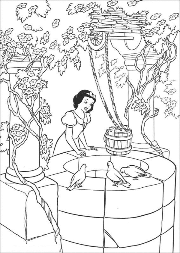 desenhos para colorir da branca de neve