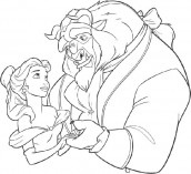 desenhos para colorir da disney bela e a fera