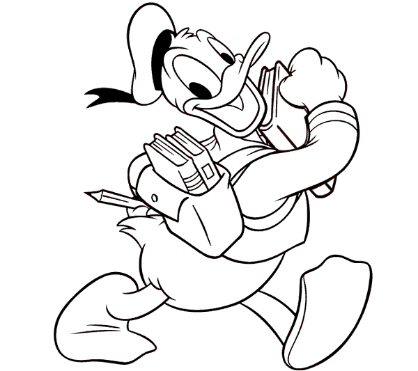 desenhos para colorir da disney pato donald