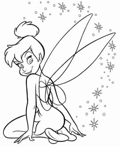 desenhos para colorir da disney tinkerbell