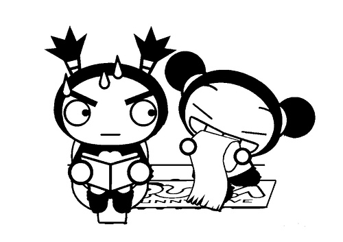 desenhos para colorir da pucca