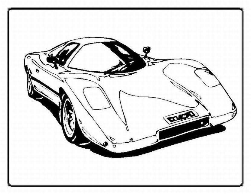 desenhos para colorir de carros tunados