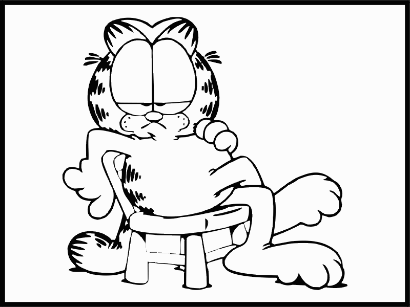 desenhos para colorir do garfield