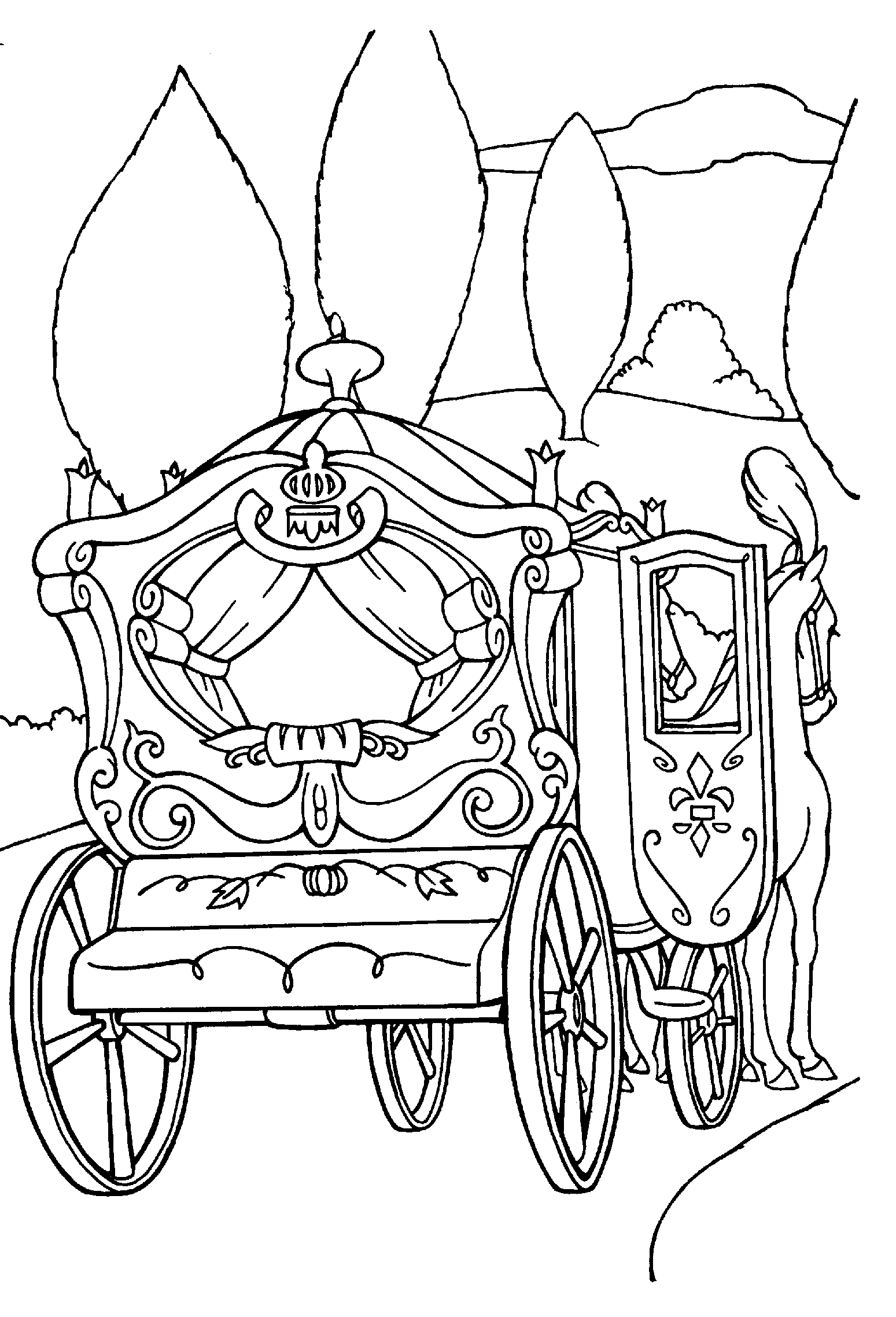 desenhos para colorir e imprimir da princesa cinderela