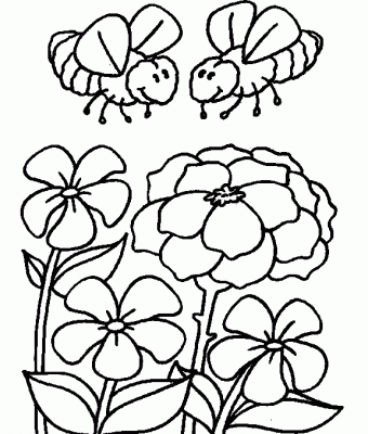 desenhos para colorir flores