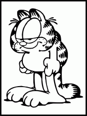 desenhos para colorir garfield