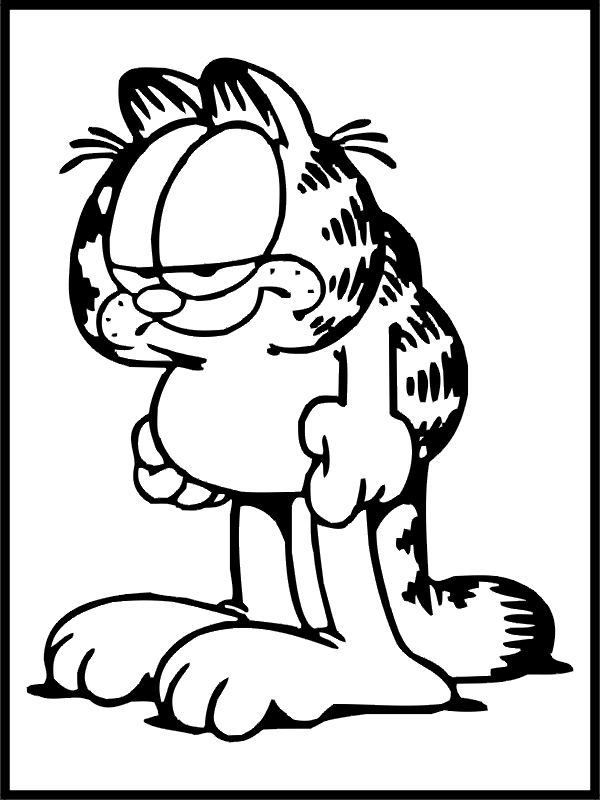 desenhos para colorir garfield