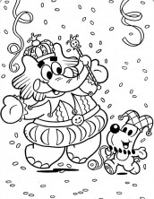 desenhos para colorir sobre o carnaval