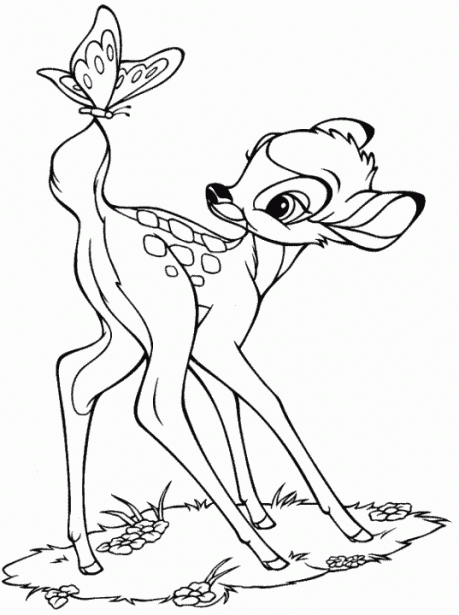 desenhos para imprimir da disney bambi