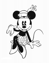 minnie mouse imagens para colorir