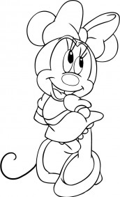 desenhos para pintar minnie mouse