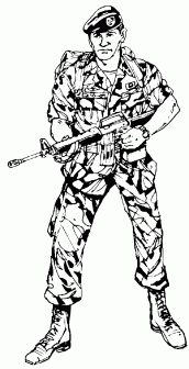 dia do soldado para colorir 02