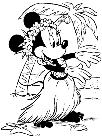 figuras da minnie para colorir