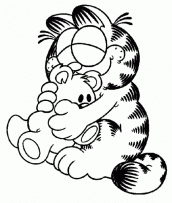 garfield para colorir 02