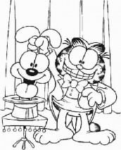 garfield para colorir 08