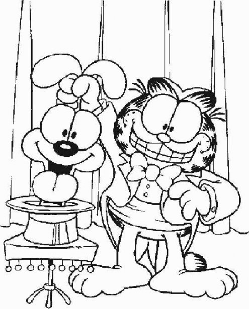 garfield para colorir 08