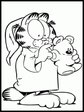 garfield para colorir