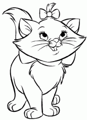 Desenhos da Gatinha Marie para Colorir
