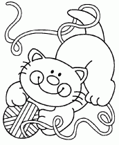 Gatinho estudando kawaii para colorir - Imprimir Desenhos