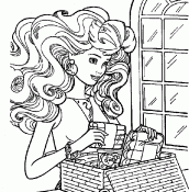 imprimir desenhos da barbie
