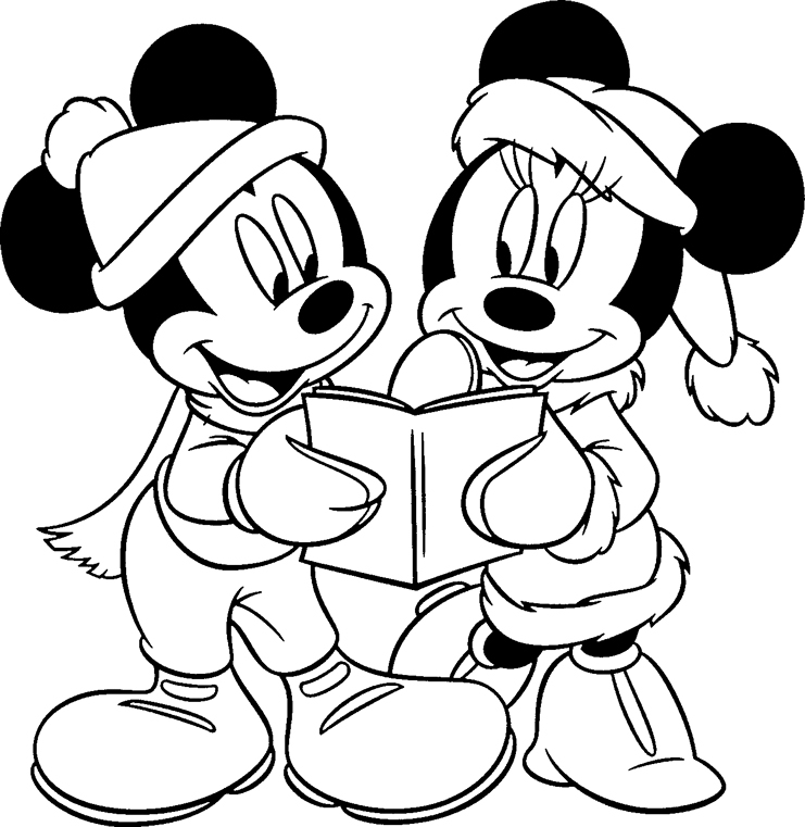 mickey e minnie para colorir