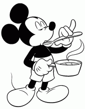mickey mouse colorear sopa