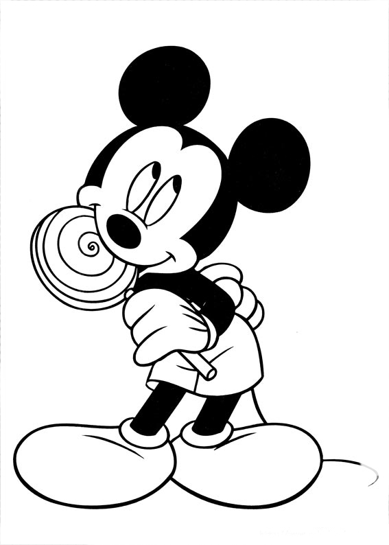 mickey mouse para pintar e imprimir