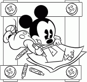 mickey mouse pintar