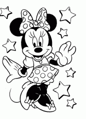 minnie para colorir