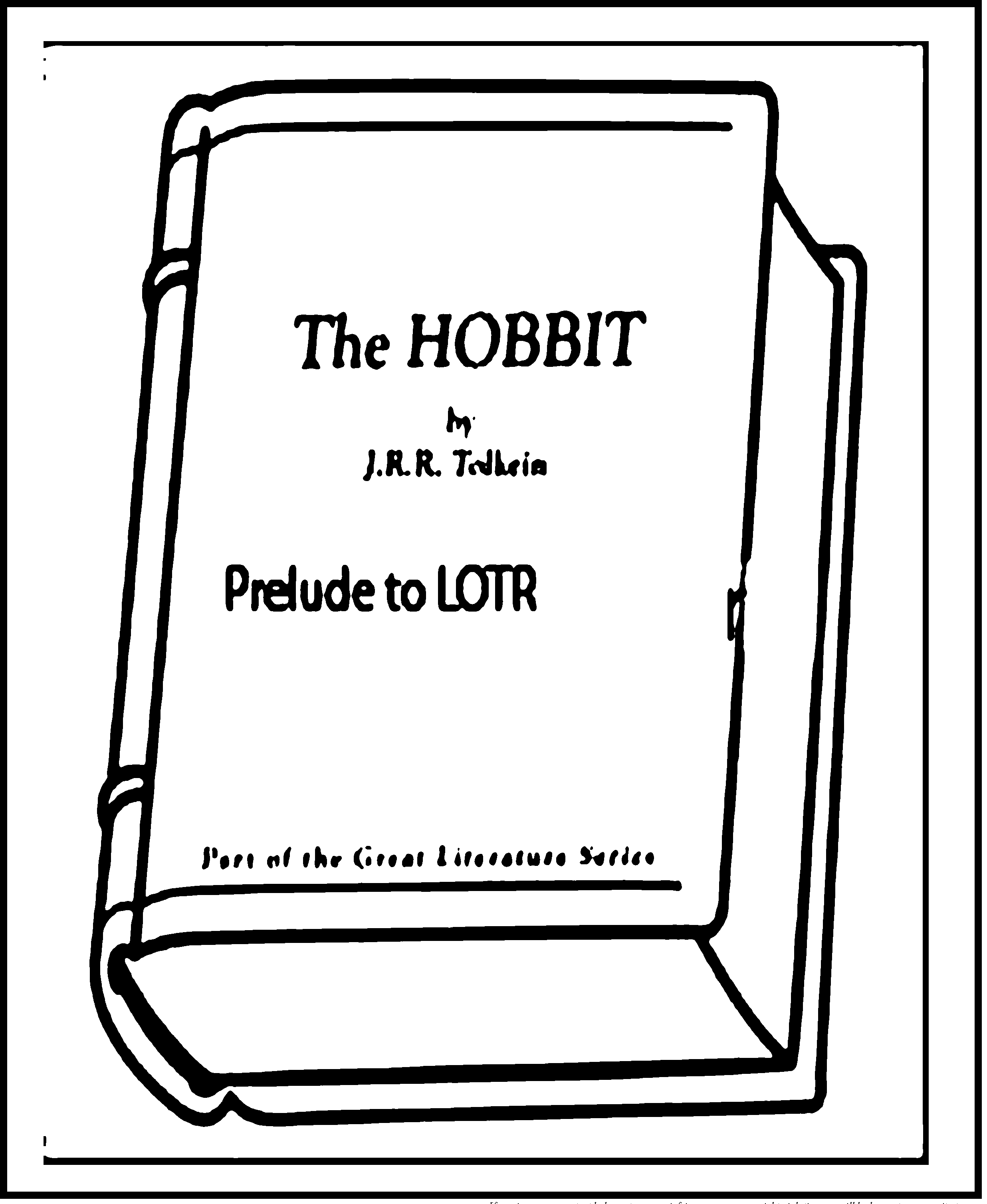 o hobbit colorir