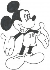 pintar desenhos do mickey