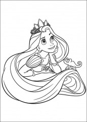 rapunzel para colorir 01