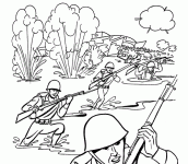 soldado desenho para colorir