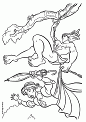 tarzan para colorir