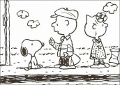 a turma do snoopy para colorir