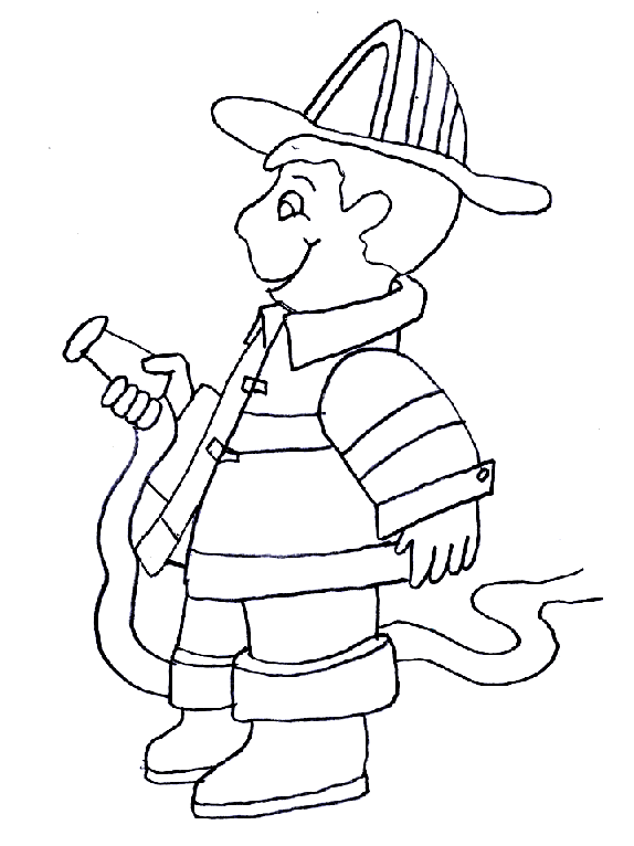 bombeiro colorir