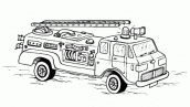 carro de bombeiro para colorir