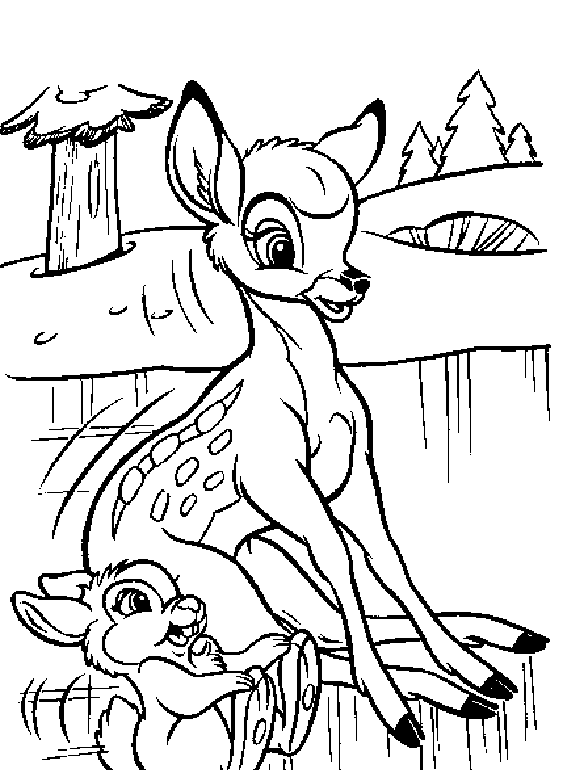 colorir bambi