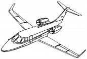 desenho aviao para colorir