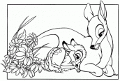 desenho bambi para colorir