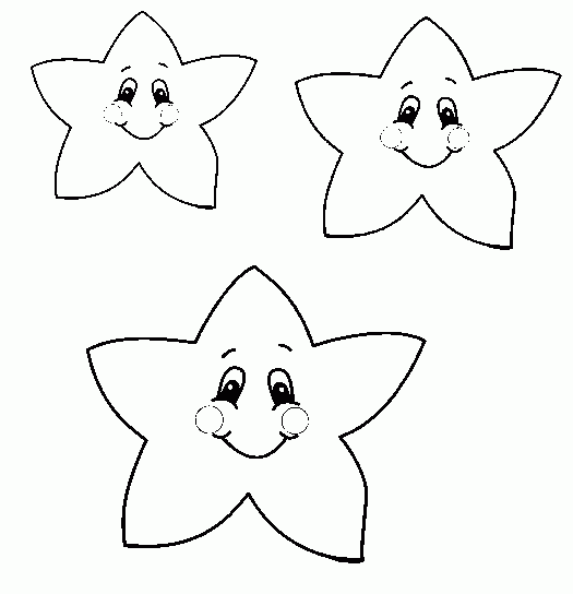 desenho de estrela para colorir