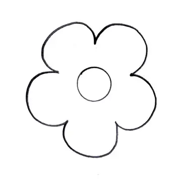 desenho de flor para colorir