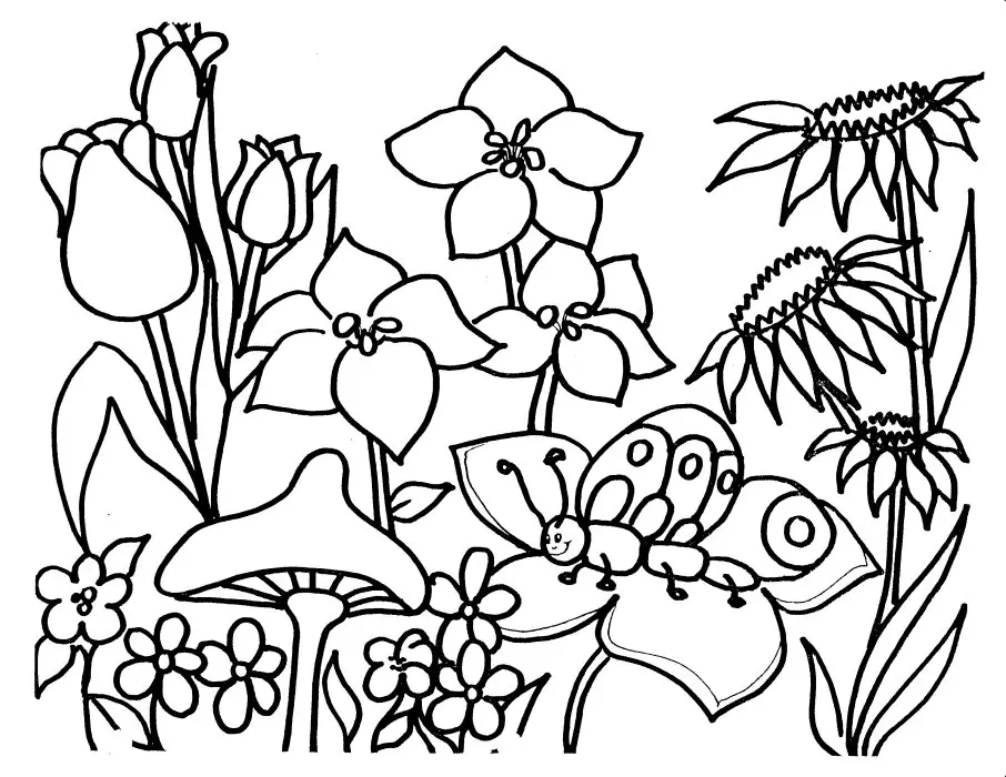 desenho de flor para imprimir